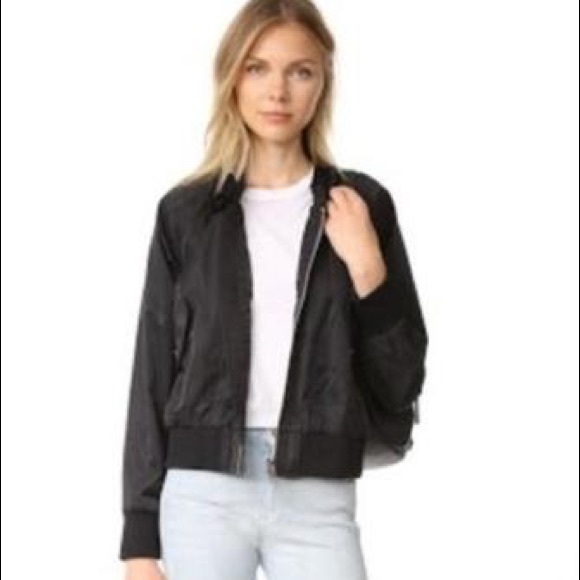 Free People Midnight Bomber Jacket 